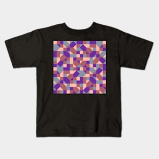 Mid Mod Crazy Squares Kids T-Shirt